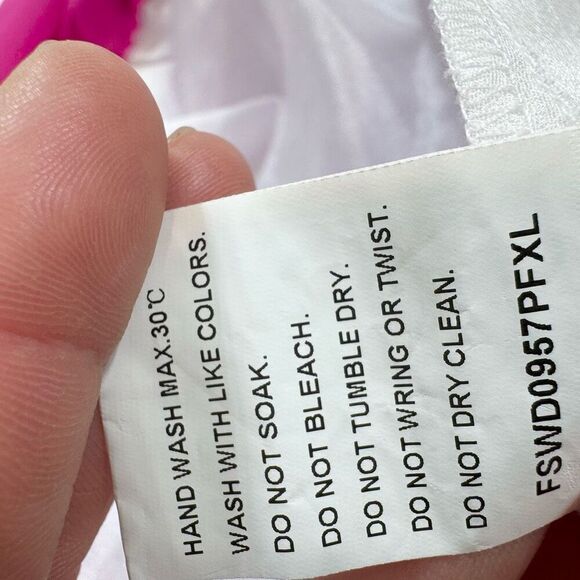 Faeriesty Maxi Dress Womens 3XL Rainbow Color Block Chiffon Layered Ruffle - Picture 9 of 10